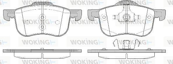 Woking P6133.10 - Brake Pad Set, disc brake autospares.lv