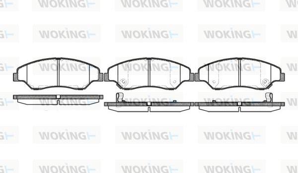 Woking P6393.02 - Brake Pad Set, disc brake autospares.lv