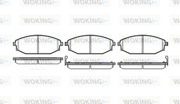 Woking P6343.02 - Brake Pad Set, disc brake autospares.lv