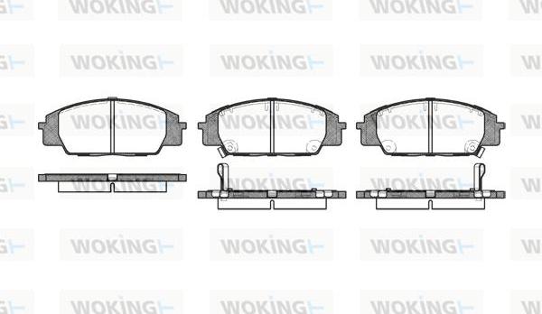 Woking P6353.02 - Brake Pad Set, disc brake autospares.lv