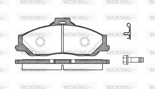 Woking P6303.01 - Brake Pad Set, disc brake autospares.lv