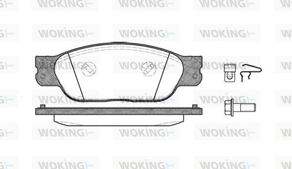 Woking P6313.00 - Brake Pad Set, disc brake autospares.lv