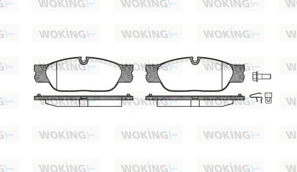 Woking P6313.20 - Brake Pad Set, disc brake autospares.lv