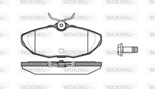 Woking P6323.00 - Brake Pad Set, disc brake autospares.lv