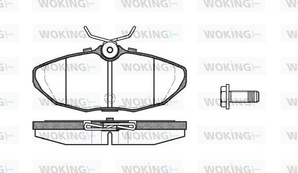 Woking P6323.10 - Brake Pad Set, disc brake autospares.lv