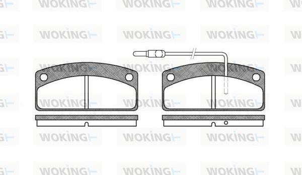 Woking P6253.02 - Brake Pad Set, disc brake autospares.lv