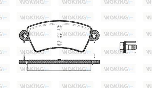 Woking P6263.00 - Brake Pad Set, disc brake autospares.lv