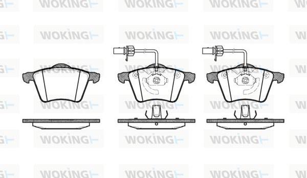 Woking P6213.02 - Brake Pad Set, disc brake autospares.lv