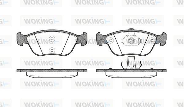 Woking P6223.00 - Brake Pad Set, disc brake autospares.lv