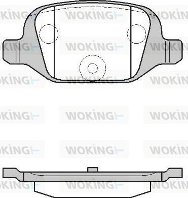 Woking P6273.00 - Brake Pad Set, disc brake autospares.lv