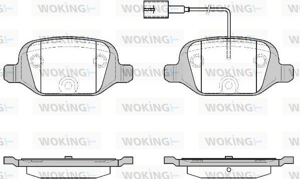 Woking P6273.12 - Brake Pad Set, disc brake autospares.lv