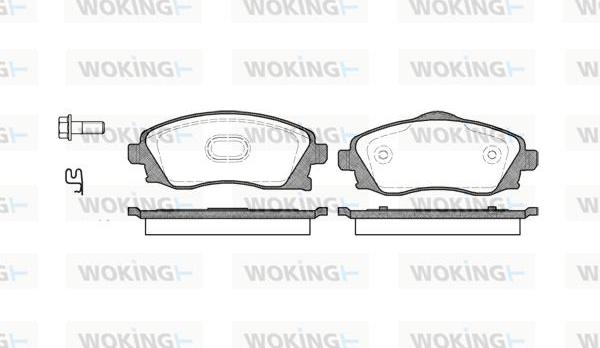 Woking P6743.02 - Brake Pad Set, disc brake autospares.lv