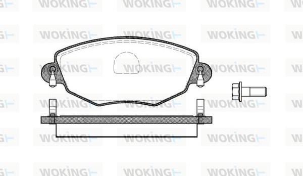 Woking P6763.00 - Brake Pad Set, disc brake autospares.lv