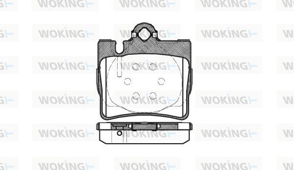 Woking P6703.00 - Brake Pad Set, disc brake autospares.lv