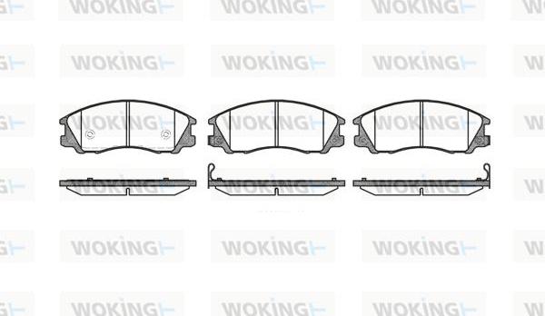 Woking P6713.32 - Brake Pad Set, disc brake autospares.lv