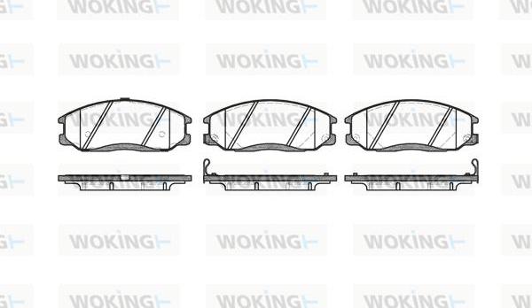 Woking P6713.22 - Brake Pad Set, disc brake autospares.lv