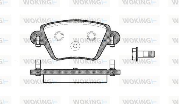 Woking P6773.10 - Brake Pad Set, disc brake autospares.lv