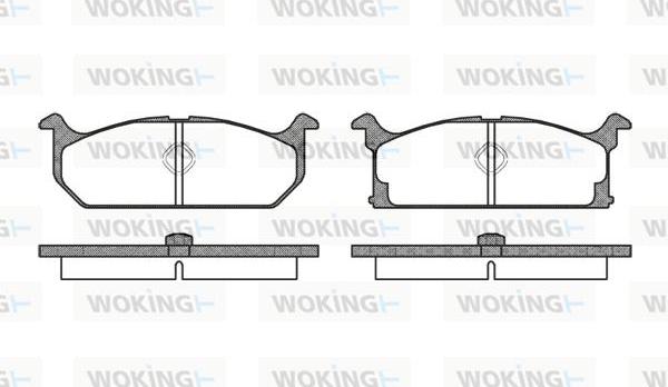 Woking P0943.00 - Brake Pad Set, disc brake autospares.lv