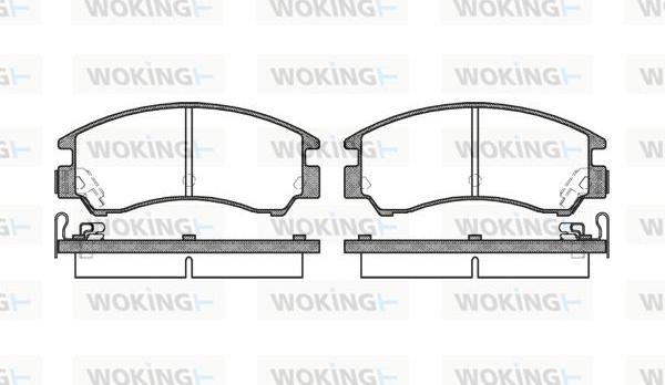 Woking P0913.04 - Brake Pad Set, disc brake autospares.lv