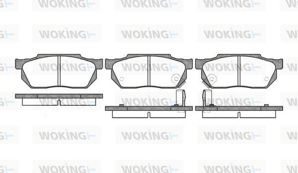 Woking P0933.02 - Brake Pad Set, disc brake autospares.lv