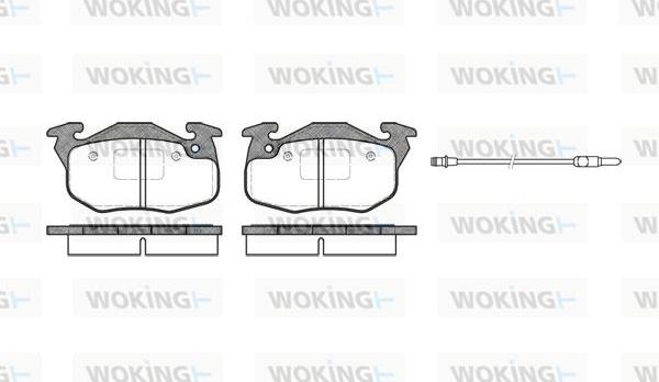 Woking P0923.96 - Brake Pad Set, disc brake autospares.lv