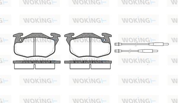 Woking P0923.44 - Brake Pad Set, disc brake autospares.lv