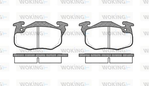 Woking P0923.10 - Brake Pad Set, disc brake autospares.lv