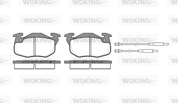 Woking P0923.34 - Brake Pad Set, disc brake autospares.lv