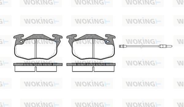 Woking P0923.22 - Brake Pad Set, disc brake autospares.lv