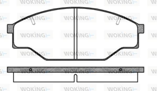 Woking P0973.10 - Brake Pad Set, disc brake autospares.lv