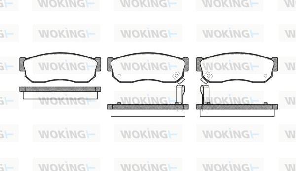 Woking P0493.02 - Brake Pad Set, disc brake autospares.lv