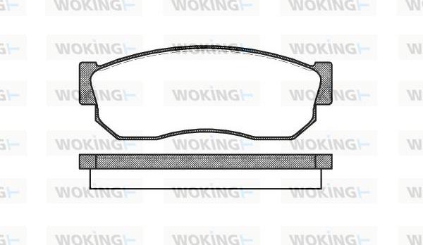 Woking P0493.10 - Brake Pad Set, disc brake autospares.lv