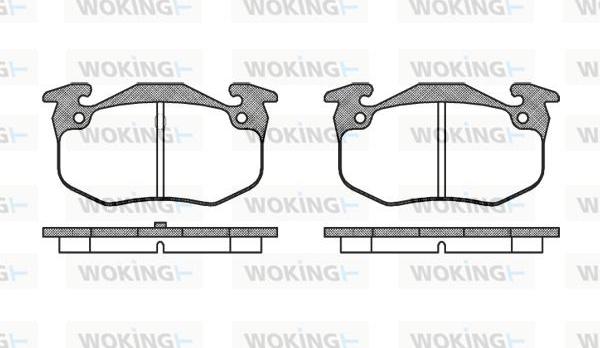 Woking P0443.50 - Brake Pad Set, disc brake autospares.lv