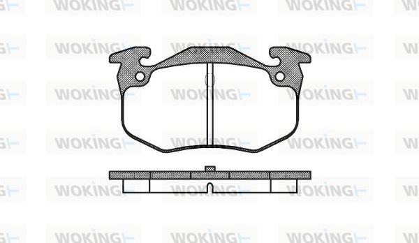 Woking P0443.60 - Brake Pad Set, disc brake autospares.lv