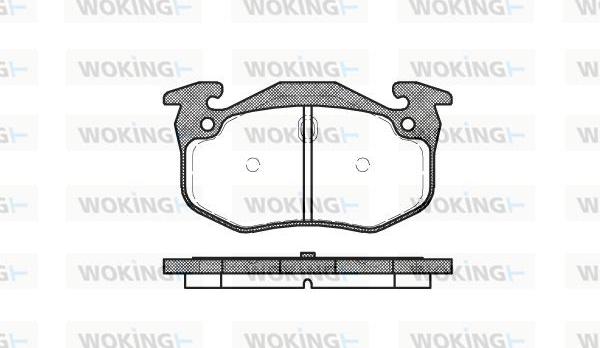 Woking P0443.06 - Brake Pad Set, disc brake autospares.lv