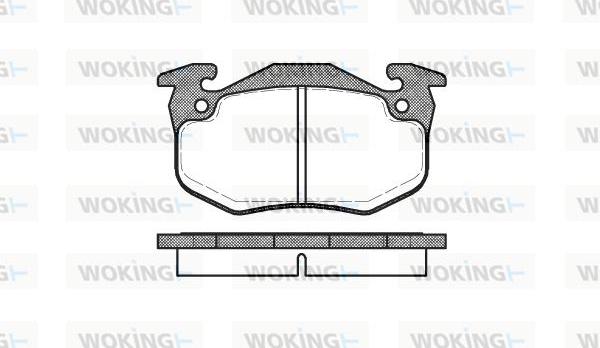 Woking P0443.80 - Brake Pad Set, disc brake autospares.lv