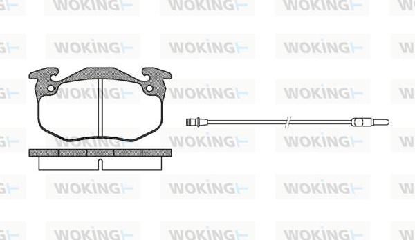 Woking P0443.32 - Brake Pad Set, disc brake autospares.lv