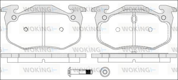 Woking P0443.70 - Brake Pad Set, disc brake autospares.lv