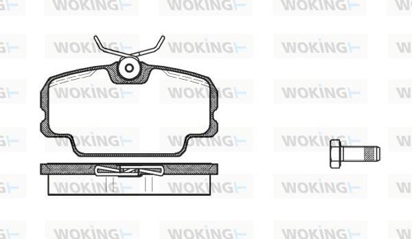 Woking P0453.00 - Brake Pad Set, disc brake autospares.lv