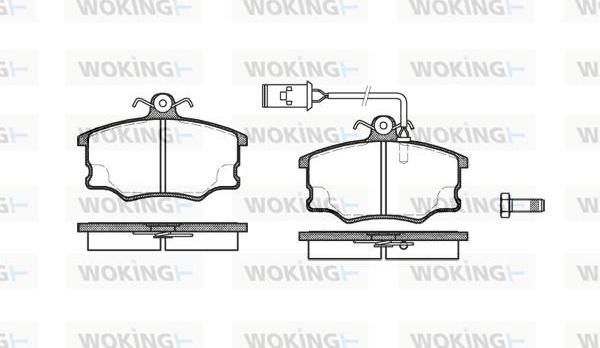 Woking P0463.52 - Brake Pad Set, disc brake autospares.lv