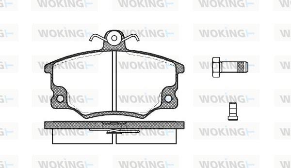 Woking P0463.14 - Brake Pad Set, disc brake autospares.lv