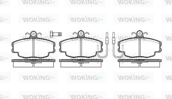 Woking P0413.02 - Brake Pad Set, disc brake autospares.lv