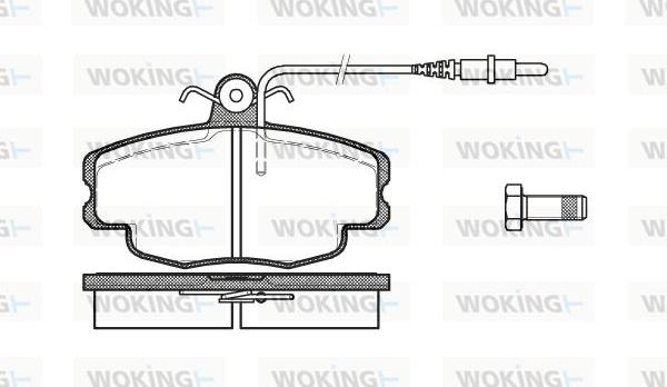 Woking P0413.24 - Brake Pad Set, disc brake autospares.lv