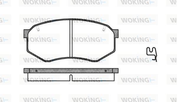 Woking P0483.34 - Brake Pad Set, disc brake autospares.lv