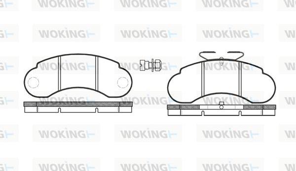 Woking P0423.20 - Brake Pad Set, disc brake autospares.lv