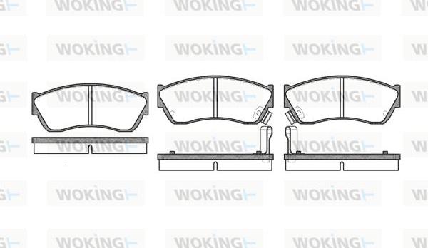 Woking P0473.22 - Brake Pad Set, disc brake autospares.lv