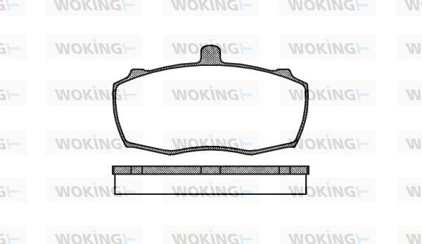 Woking P0593.00 - Brake Pad Set, disc brake autospares.lv