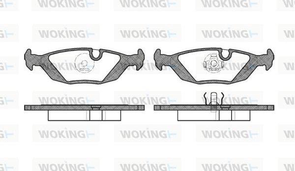 Woking P0553.00 - Brake Pad Set, disc brake autospares.lv
