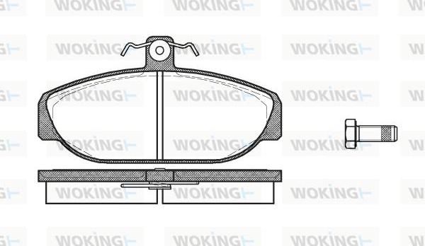 Woking P0563.10 - Brake Pad Set, disc brake autospares.lv