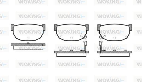 Woking P0513.02 - Brake Pad Set, disc brake autospares.lv